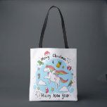 Bolsa Tote Christmas Unicorn<br><div class="desc">christmas unicorn animal horse, 
love happiness rainbow dream, 
girl magic happy cartoon, 
pony comic merry smile, 
lovely gift fantasy snowflake, 
fashion cute illustration kids, 
white birthday santa claus, 
color baby beautiful pink, 
funny believe celebration art , 
unicorn christmas animal horse, </div>