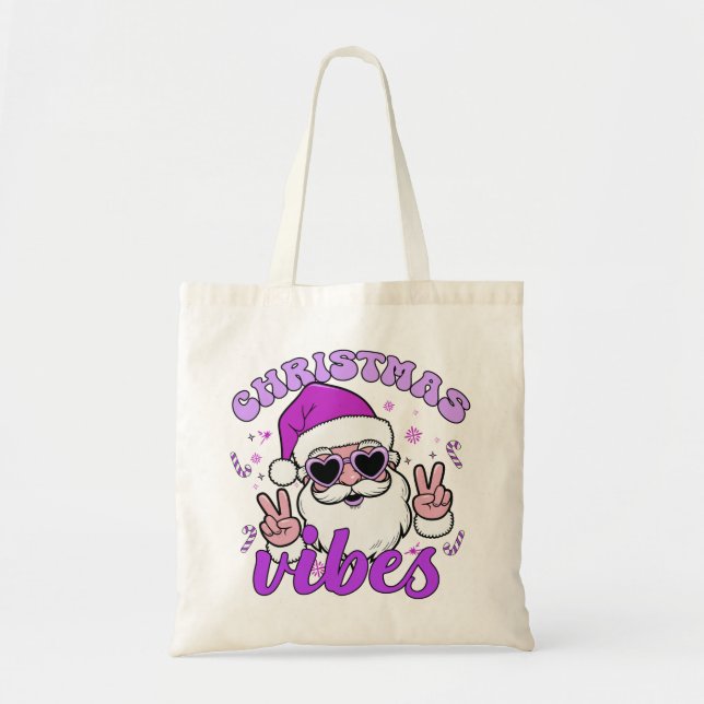 Bolsa Tote Christmas Vibes (Frente)