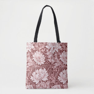 Bolsa Tote Chrysanthemum Maroon, William Morris