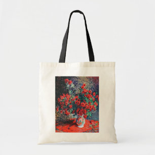 Bolsa Tote Chrysanthemum Vermelho, Monet