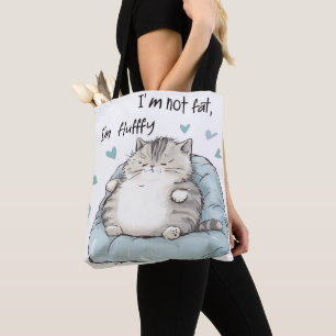 Bolsa Tote Chubby Cat Chill Vibes