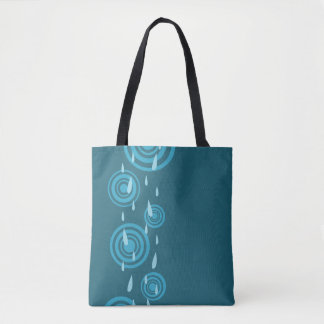 Bolsa Tote Chuva Azul