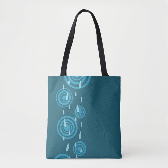 Bolsa Tote Chuva Azul (Frente)