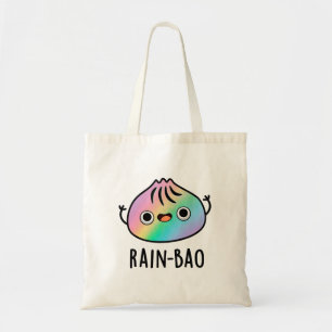 Bolsa Tote Chuva-bao Cute Arco-Íris Dimsum Bao Pun