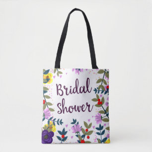 Bolsa Tote Chuva de Arroz Flores Vintage