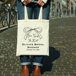 Bolsa Tote Chuva de Presentes de Noiva com Laço Preto