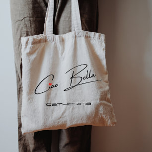 Bolsa Tote Ciao Bella Grocery Name Tote Bag