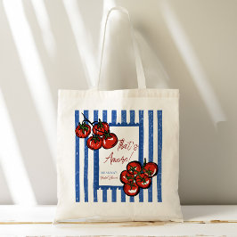 Bolsa Tote Ciao bella tomato Italian bridal shower favor gift