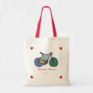 Bolsa Tote ciclismo de amor de bicicleta personalizado