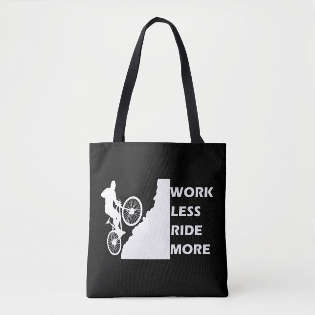 Bolsa Tote Ciclismo Motivacional de Montanha - Citação Divert (Frente)