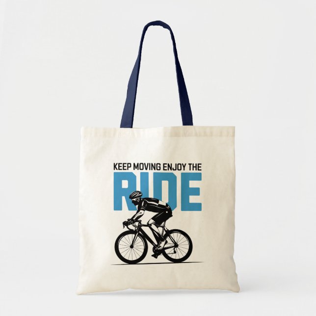 Bolsa Tote Ciclista Minimalista (Frente)