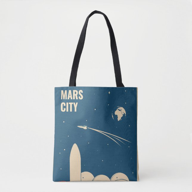 Bolsa Tote Cidade de Marte (Frente)