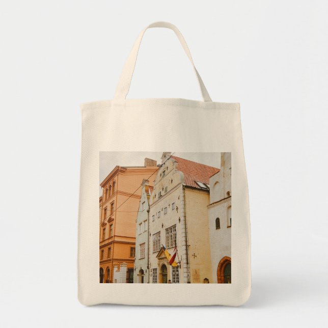 Bolsa Tote Cidade de Riga, Letônia (Frente)