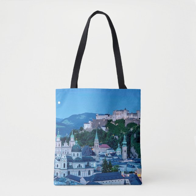 Bolsa Tote Cidade de Salzburg, Áustria (Frente)