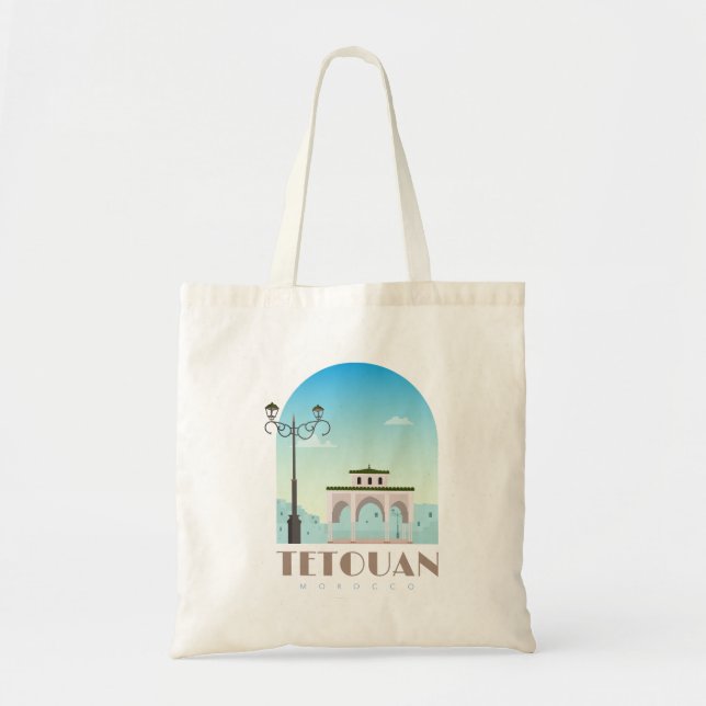 Bolsa Tote Cidade de Tetouan morocco Skyline (Frente)