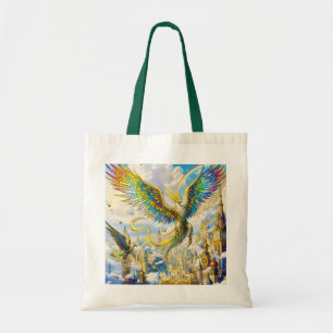 Bolsa Tote Cidade dos Grifos Fantasia Fofa Steampunk
