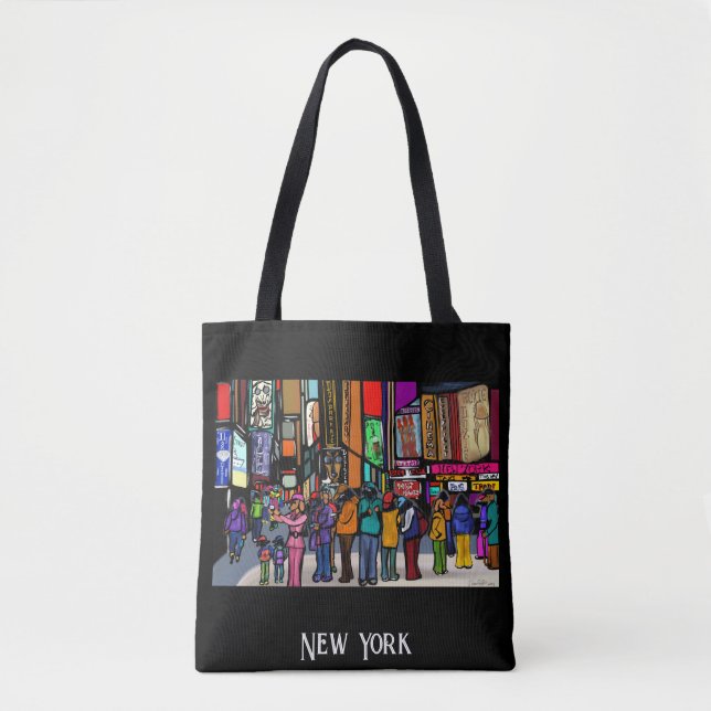 Bolsa Tote Cidade Doxie Town - NOVA YORK  (Frente)