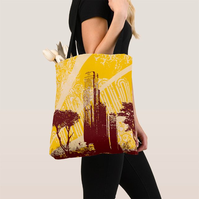 Bolsa Tote Cidade Grunge (Criador carregado)