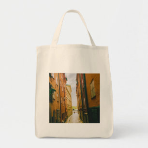 Bolsa Tote Cidade histórica antiga, Gamla Stan, Estocolmo, Su