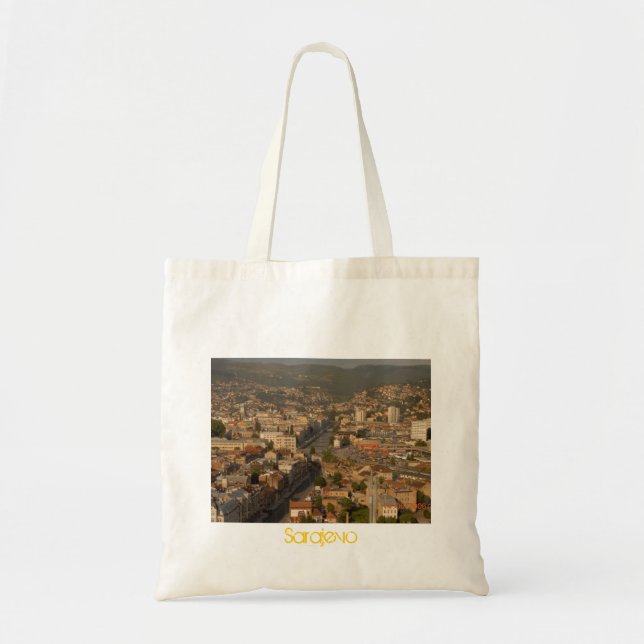 Bolsa Tote Cidade multicultural de Sarajevo (Frente)