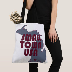 Bolsa Tote Cidade pequena dos EUA Union City State de Michi