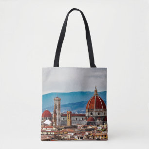 Bolsa Tote Cidade velha de Florença, skyline de Italia