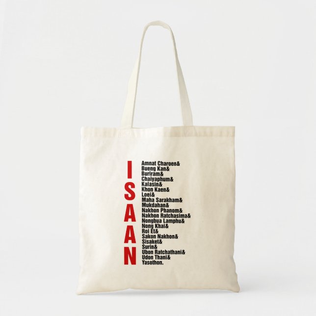 Bolsa Tote Cidades de Isaan, Tailândia (Frente)