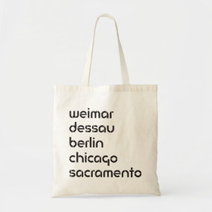 Bolsa Tote cidades do bauhaus + ESTÊNCIL de sacramento