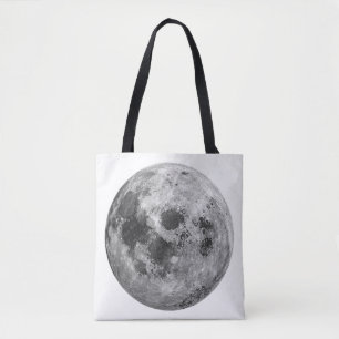 Bolsa Tote Ciência da Astronomia Espacial legal com Lua Cheia