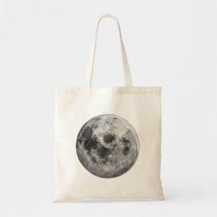 Bolsa Tote Ciência da Astronomia Espacial legal com Lua Cheia