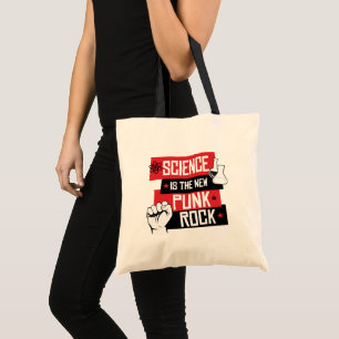 BOLSA TOTE CIÊNCIA É A NOVA ROCHA DE PUNK