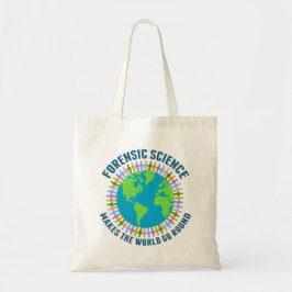 Bolsa Tote Ciência forense faz o mundo girar
