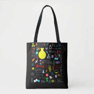 Bolsa Tote Ciência Química Física de Matemática Biologia 