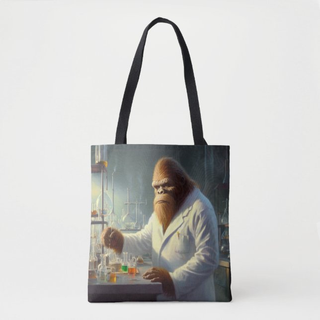 Bolsa Tote Cientista Bigfoot (Frente)