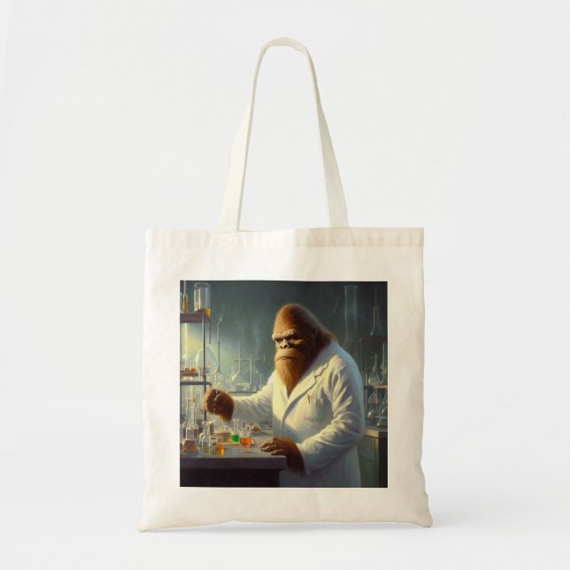 Bolsa Tote Cientista Bigfoot (Frente)
