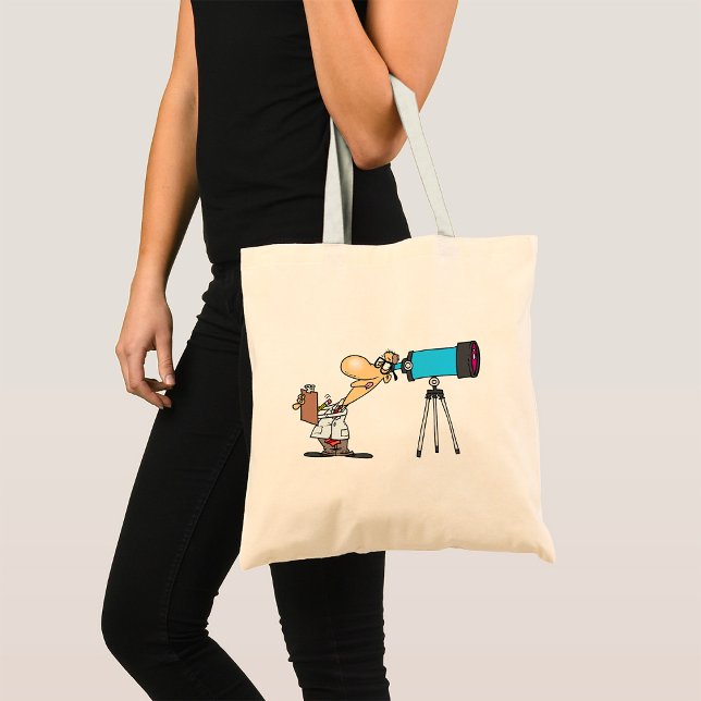 Bolsa Tote Cientista com Telescope Astronomy Science Humor (Criador carregado)