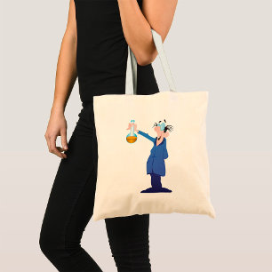 Bolsa Tote Cientista Louco Segurando Becker Diversão Científi