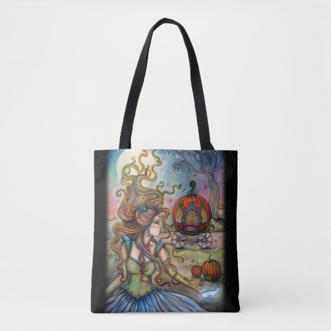 Bolsa Tote Cinderella Fantasy Art de Molly Harrison (Frente)