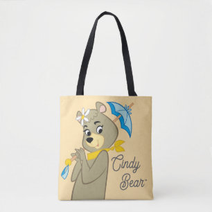 Bolsa Tote Cindy Bear Segurando Parasol