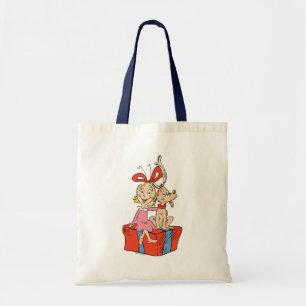 Bolsa Tote Cindy Lou Who e Max em um Presente