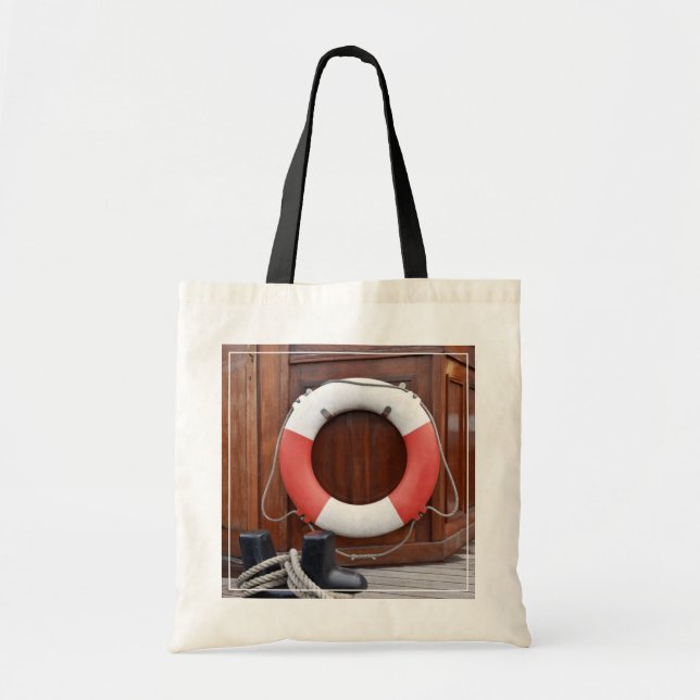 Bolsa Tote Cinto de salvação dos navios (Frente)