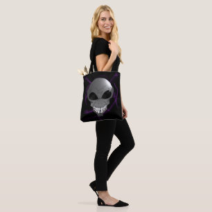 Bolsa Tote Cinza alienígena