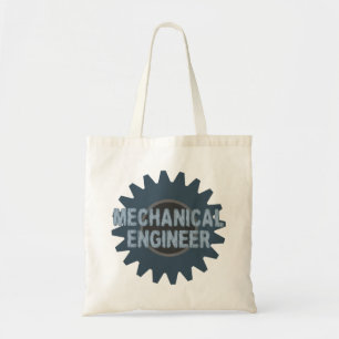 Bolsa Tote Cinza azul de engrenagens mecânicas do Engenheiro