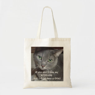 Bolsa Tote Cinza Azul Russo Humor