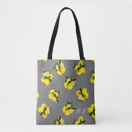 Bolsa Tote Cinza Chic Limão