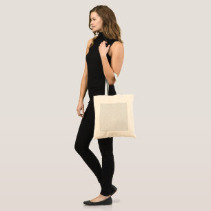 Bolsa Tote Cinza Claro Floral Geométrico Padrão Moderno de