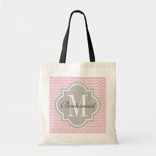 Bolsa tote cinza com monograma personalizado e che