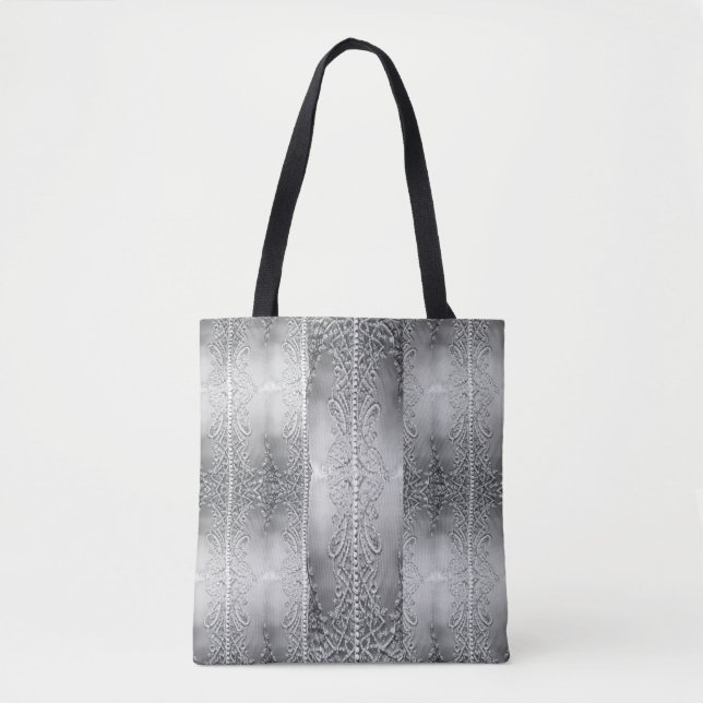 Bolsa Tote Cinza Delicado    (Frente)