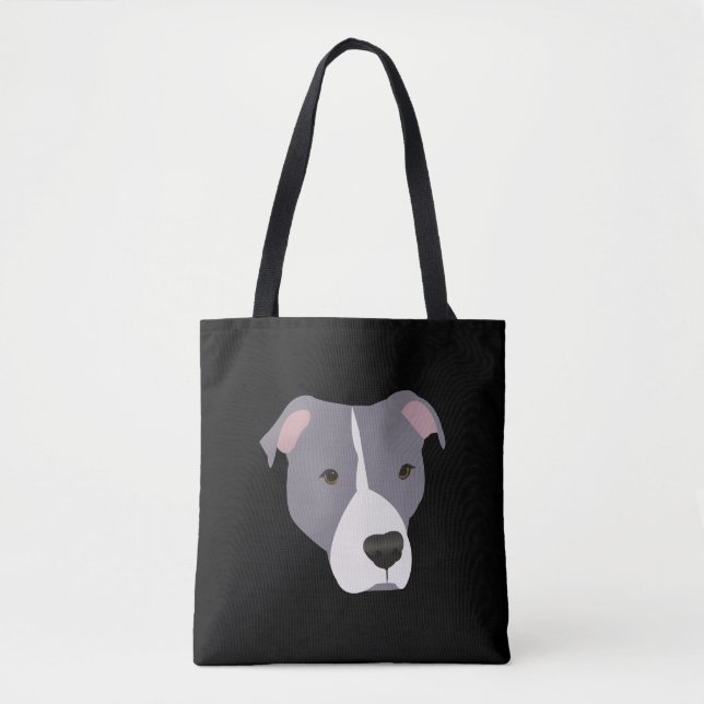 Bolsa Tote Cinza Pitbull (Frente)