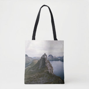 BOLSA TOTE CINZA ROCHA PERTO DO LADO
